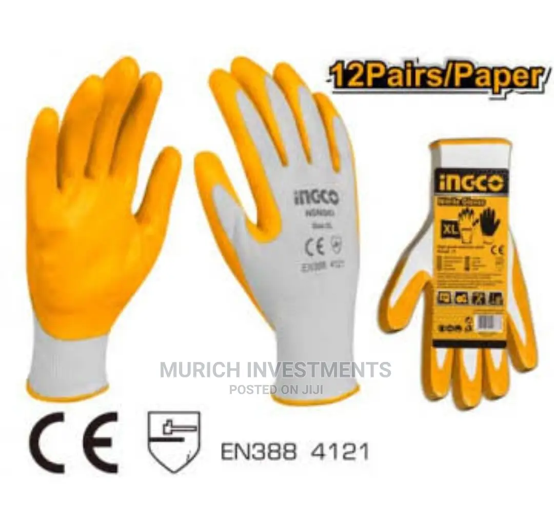 INGCO Nitrile Coated Gloves HGNG01 Rubber Gloves