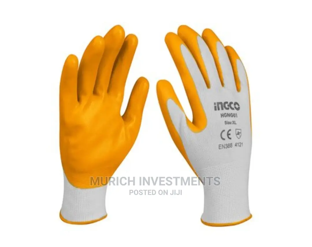 INGCO Nitrile Coated Gloves HGNG01 Rubber Gloves