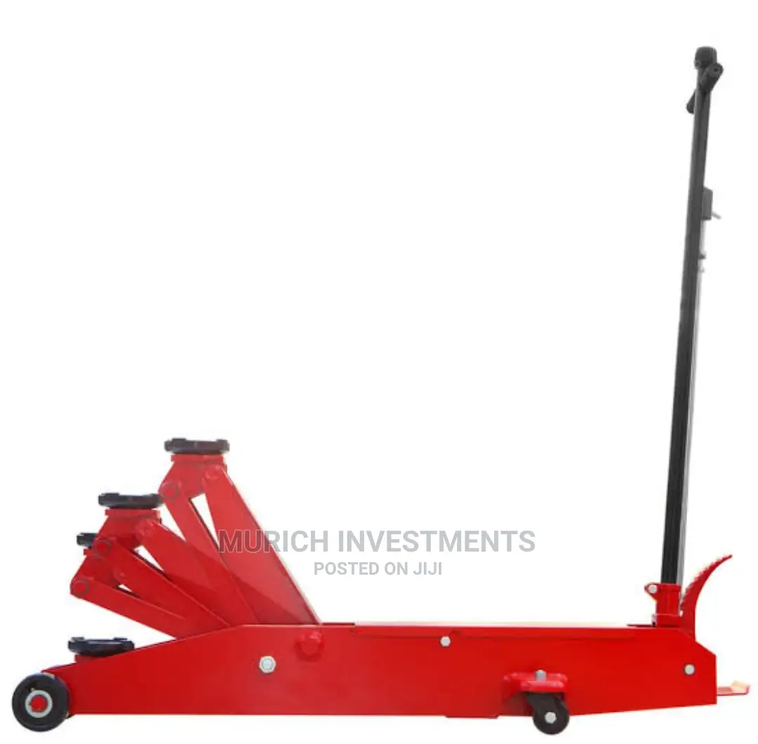 Heavy Duty Long Frame Floor Jack With Foot Pedal, 5 Ton