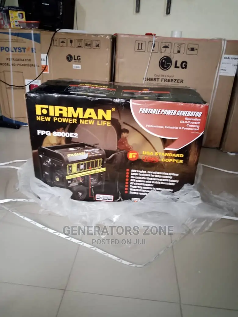 Firman Fpg8800e2 AUTOMATIC Generator, 10.5kva With Tyres