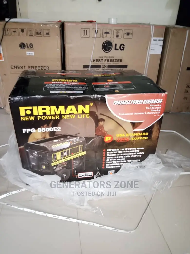 Fpg8800e2 Firman Generator 100%Copper 10.5kva- KEYSTART