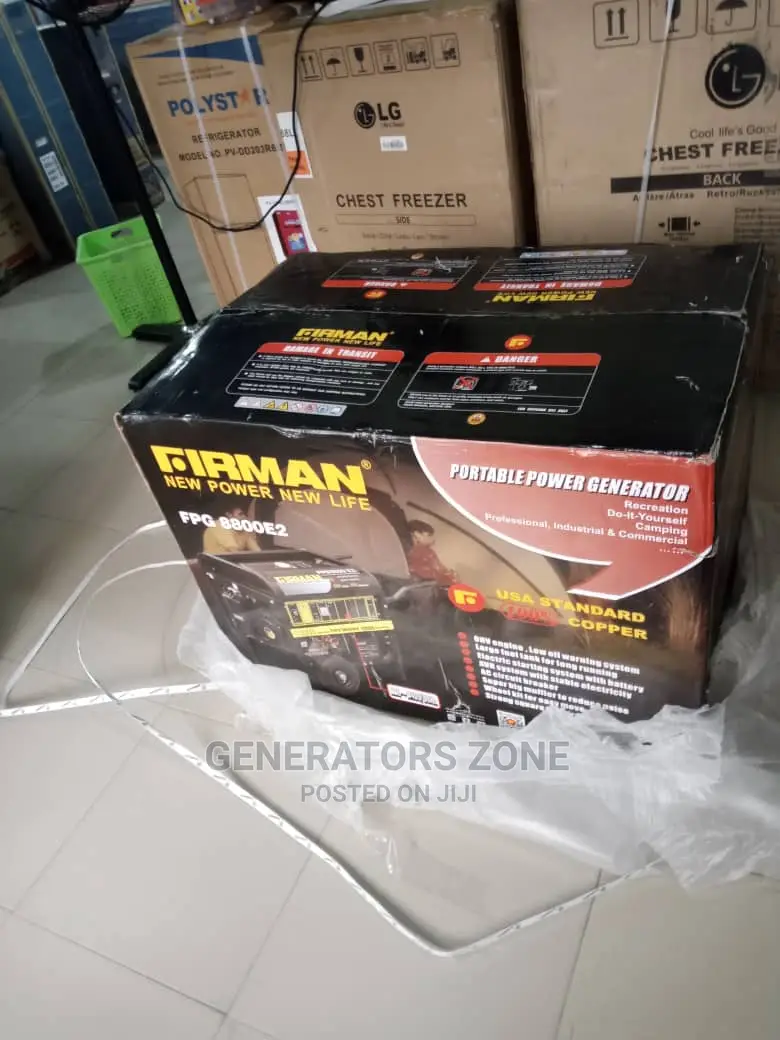 Fpg8800e2 Firman Keystart Generator With Tyres-Rated 10.5kva