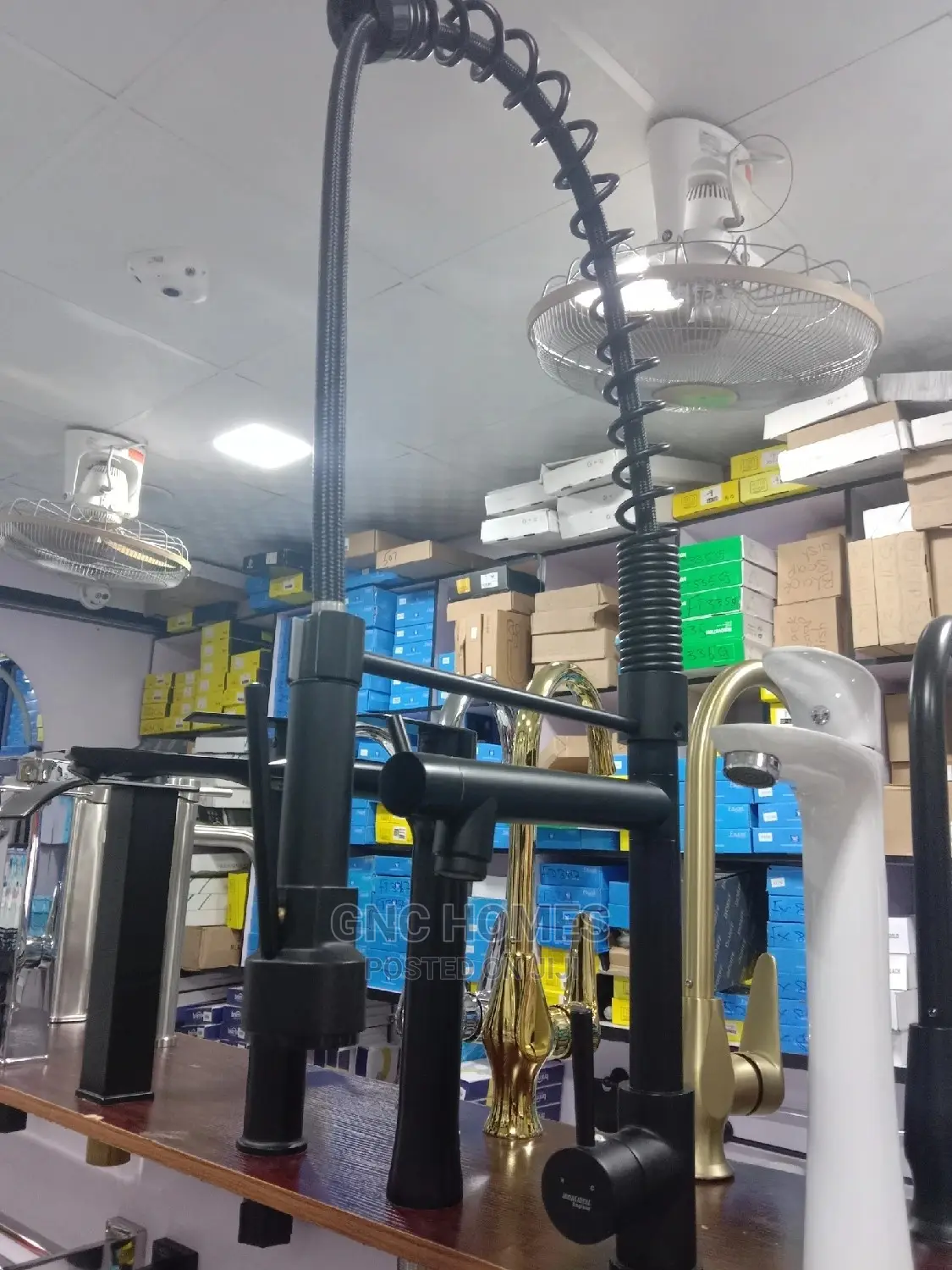 Longest Kitchen Sink Mixer Tap Black Double Head Tap