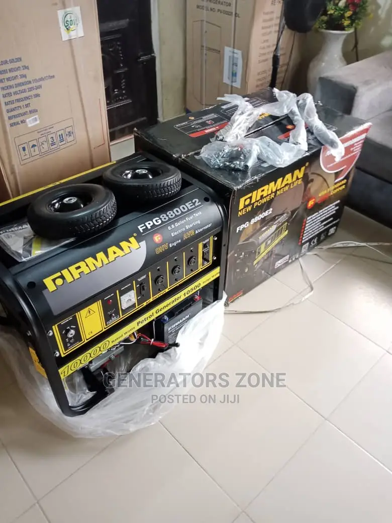 Firman Automatic Generator PLUS Tyre Fpg8800e2 6.5kva