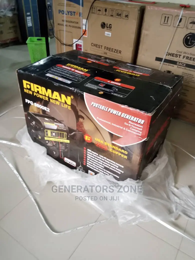 100%Copper Firman Generator Fpg8800e2 10.5kva Keystart+Tyres