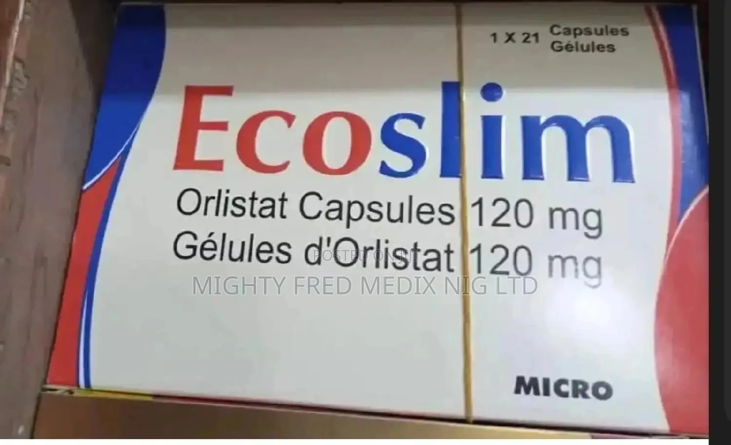 Ecoslim Orlistat Capsule 120mg