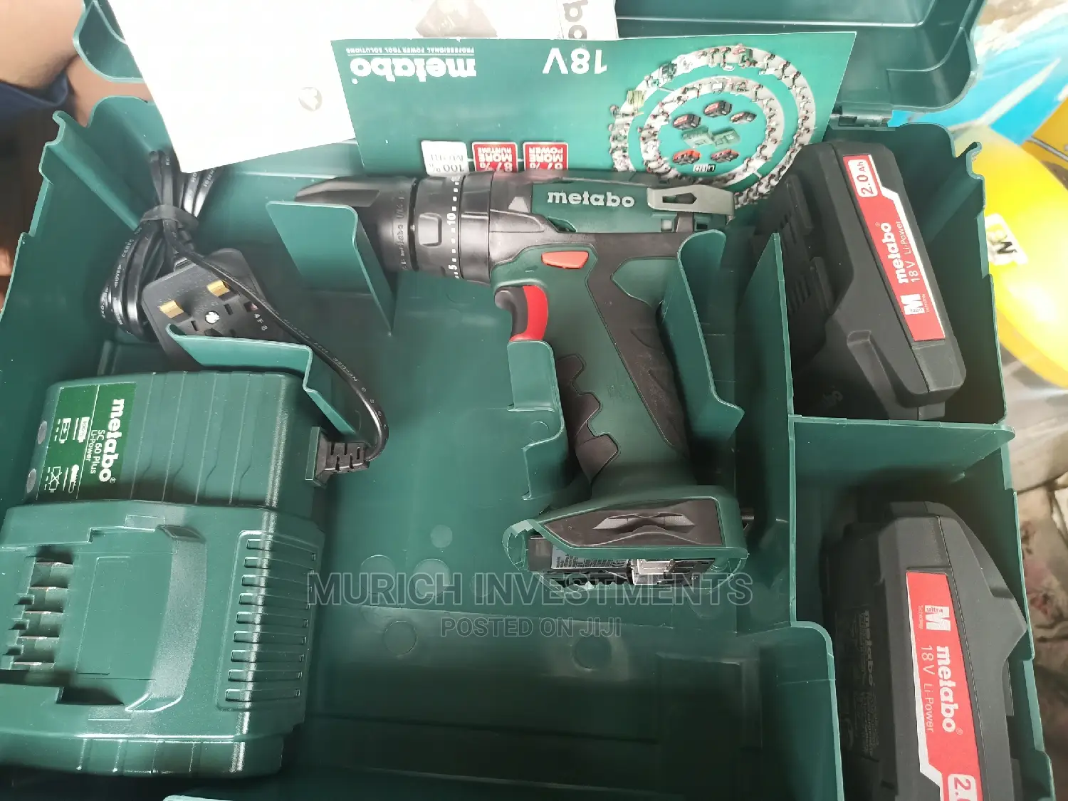 Metabo 18V Cordless Hammer Drill 18V 2x2ah Li-Power