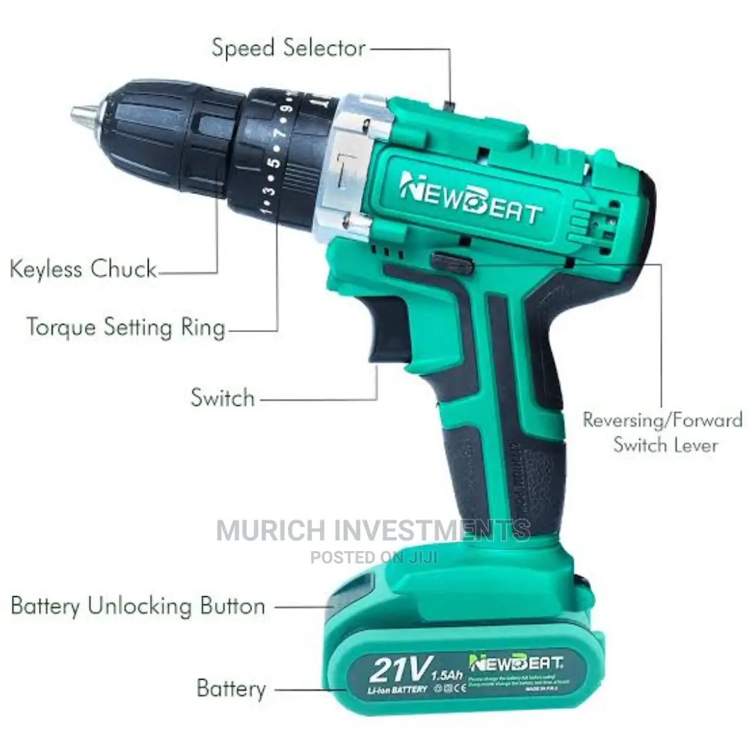 Newbeat 21V Impact Drill KIT Set 13mm