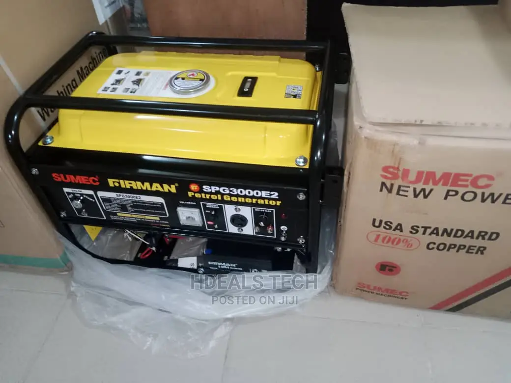 100%Copper Sumec Firman Spg3000e2 Petrol Generator 4.5kva