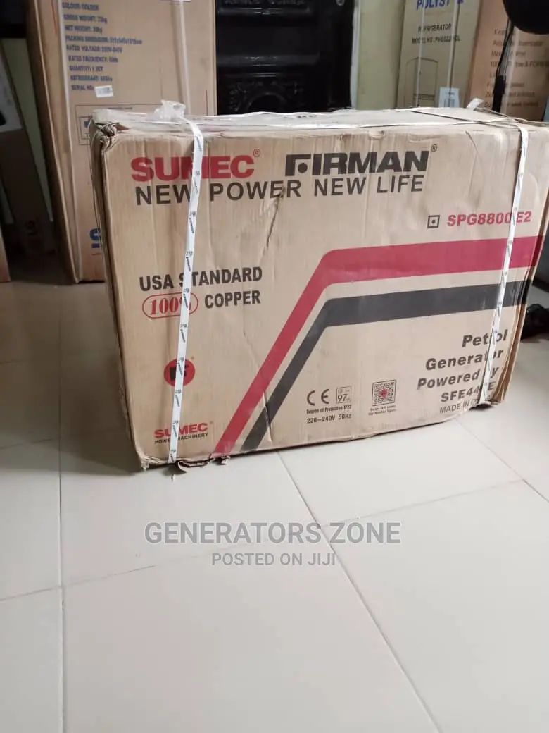 Spg8800e2-Sumec Firman Generator With Tyres-Keystart 8.5kva
