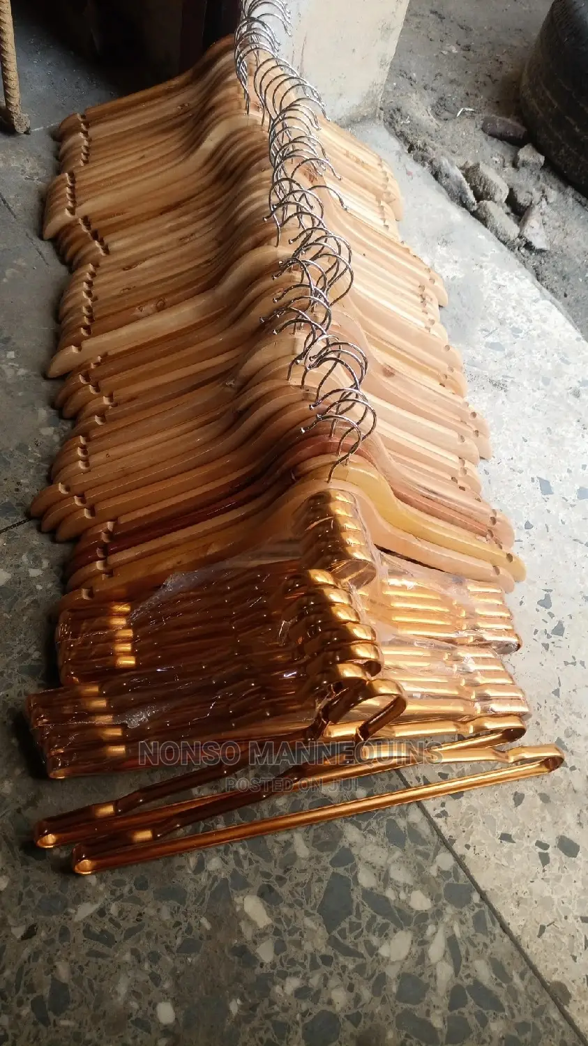 Glossy Body Wooden Clothes Hangers