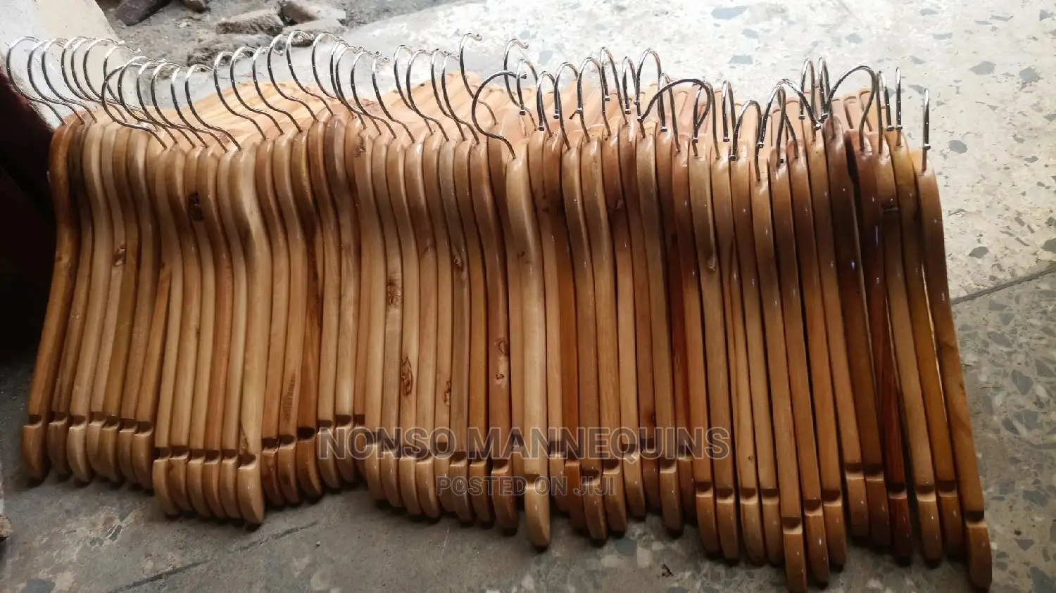 Glossy Body Wooden Clothes Hangers