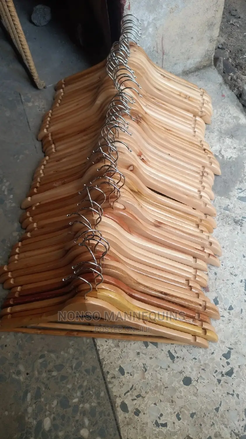 Glossy Body Wooden Clothes Hangers