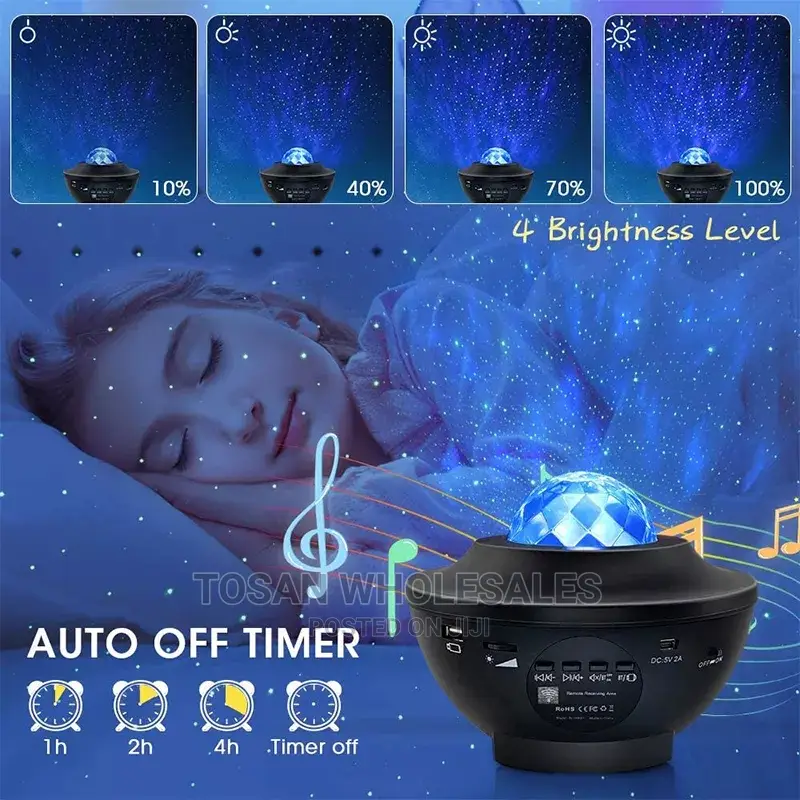 Starry Projector Light Led Night Lamp With Remote Control