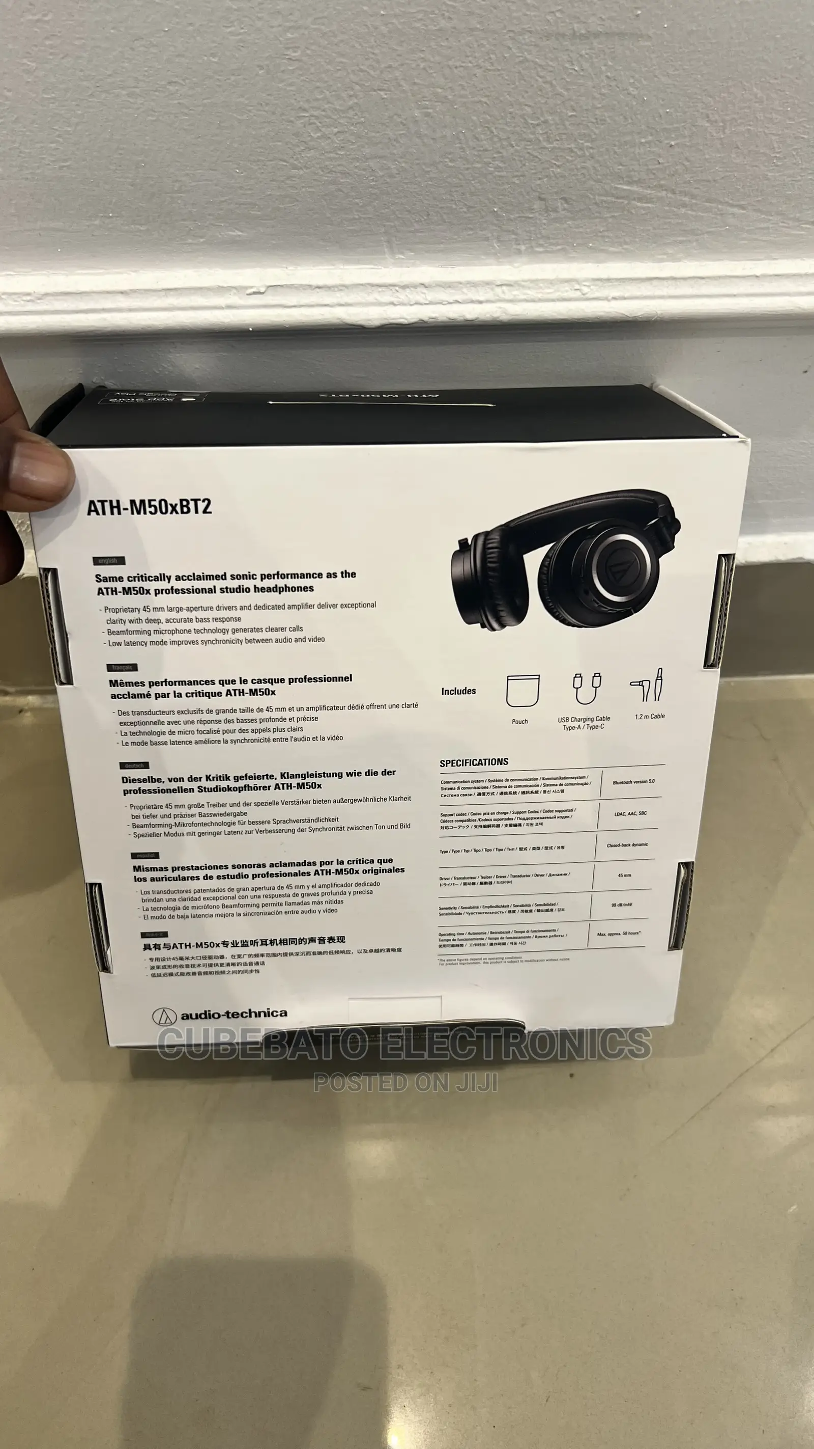 Audio Technica M50x BT2 Bluetooth Studio Headphones