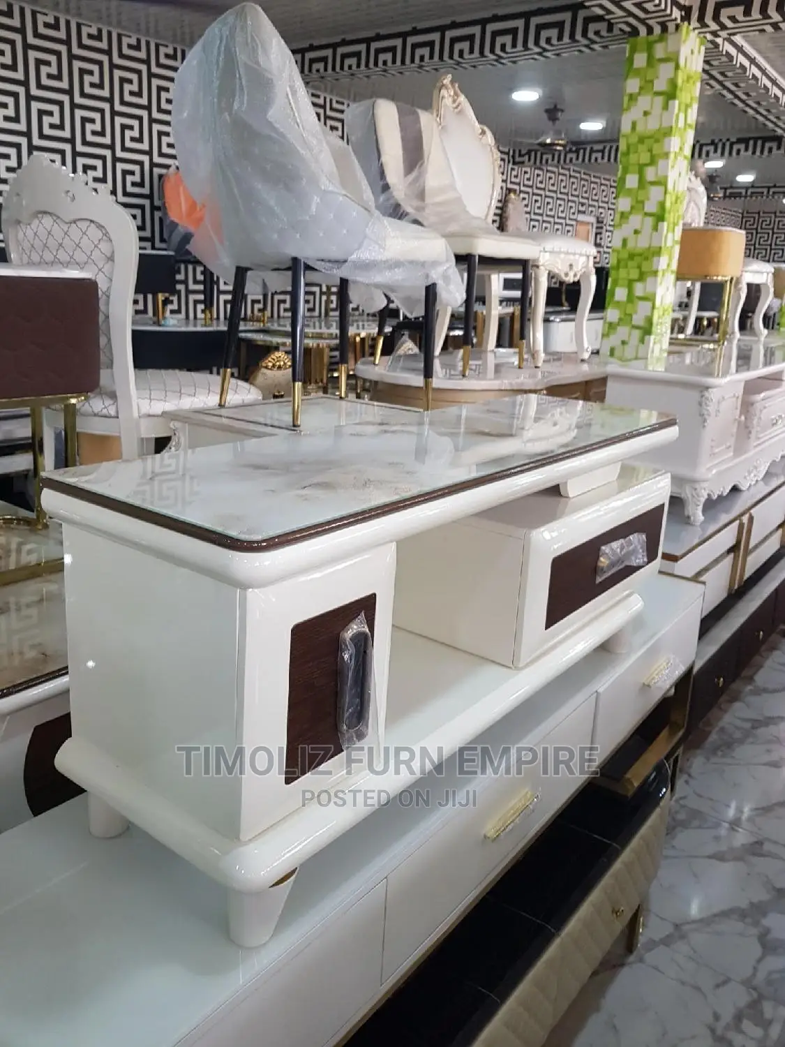 New Modern Adjustable TV Stand With Storage Spaces.