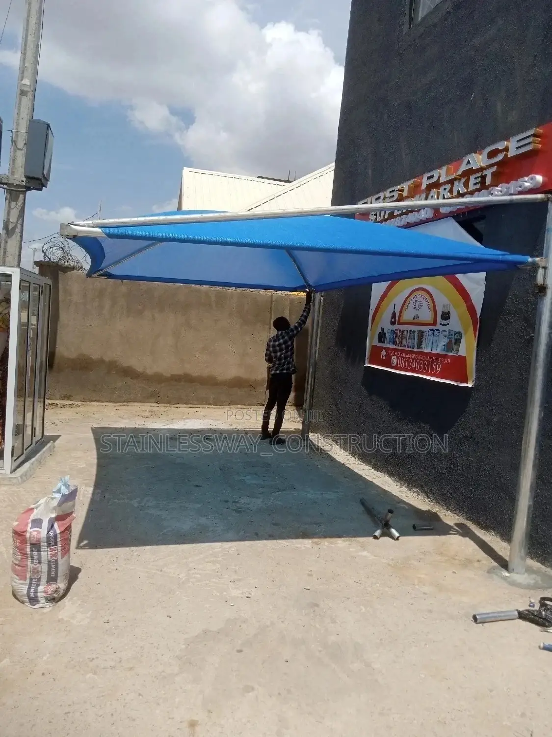 Blue Single Car Parking Space