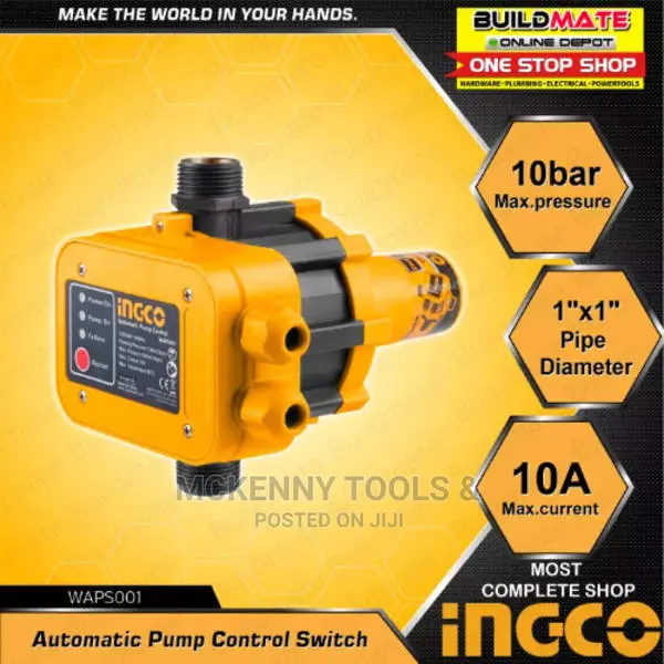 Ingco Automatic Switch Water Pump Pressure Controller 10 Bar