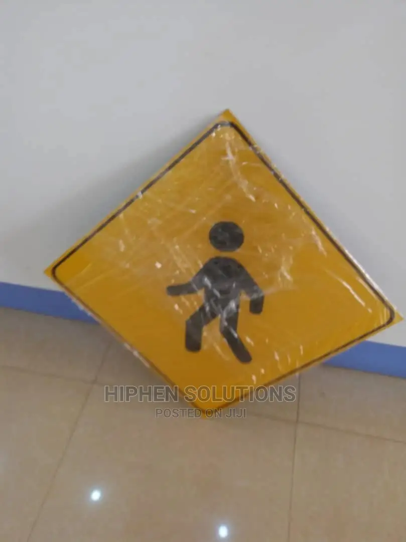 Pedestrian and Children Crossing Safety Sign