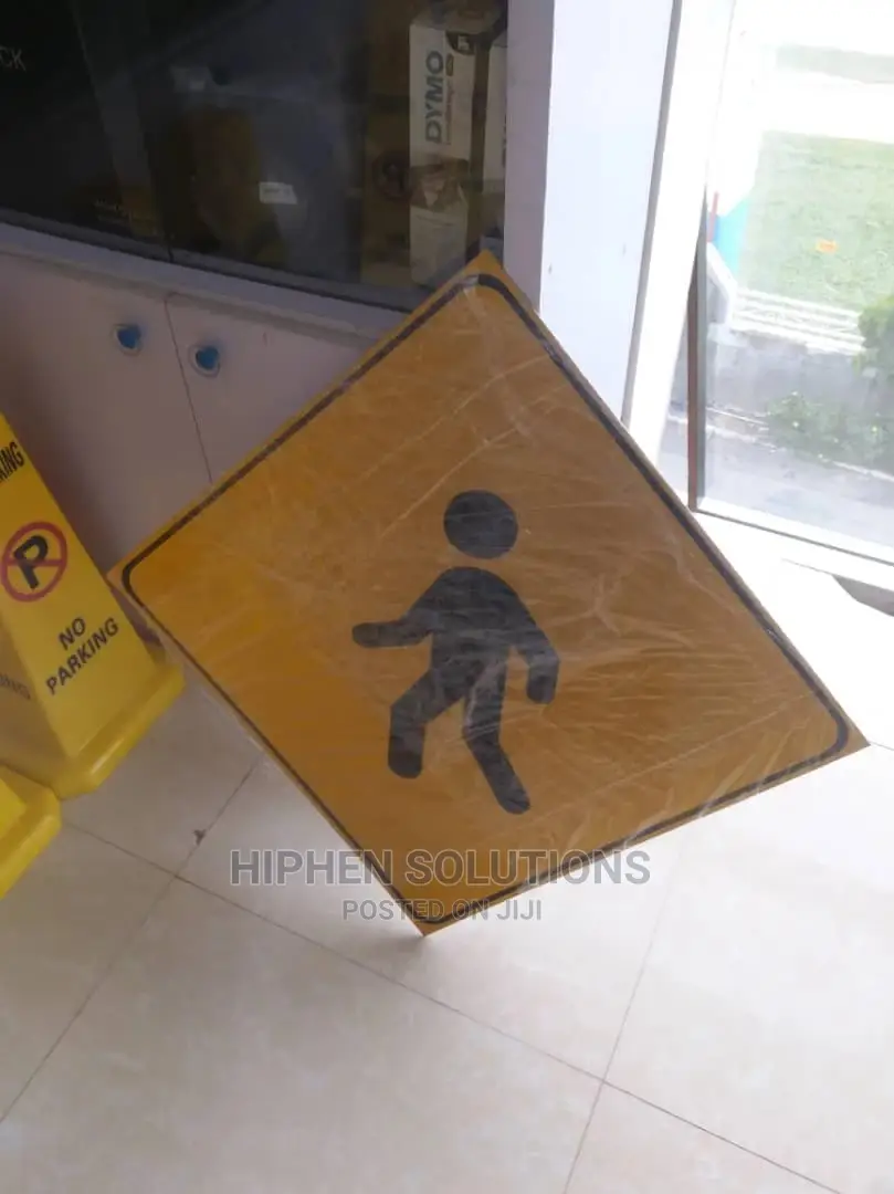 Clearly Visible Children Crossing Safety Sign