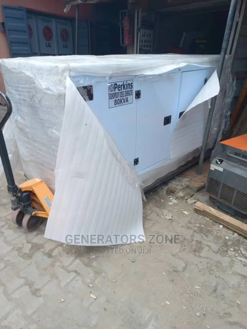 Strong Perkins Soundproof Diesel Generator 80kva-White