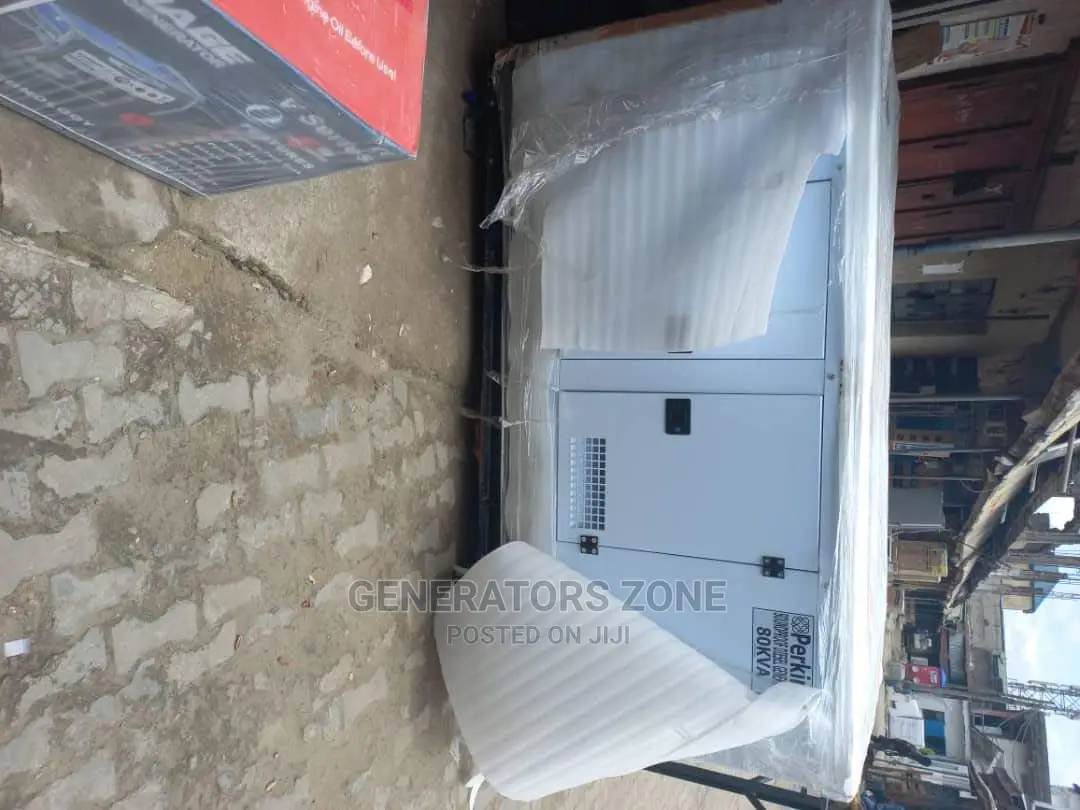 Perkins Soundproof Diesel Generator 80kva-Brand New White