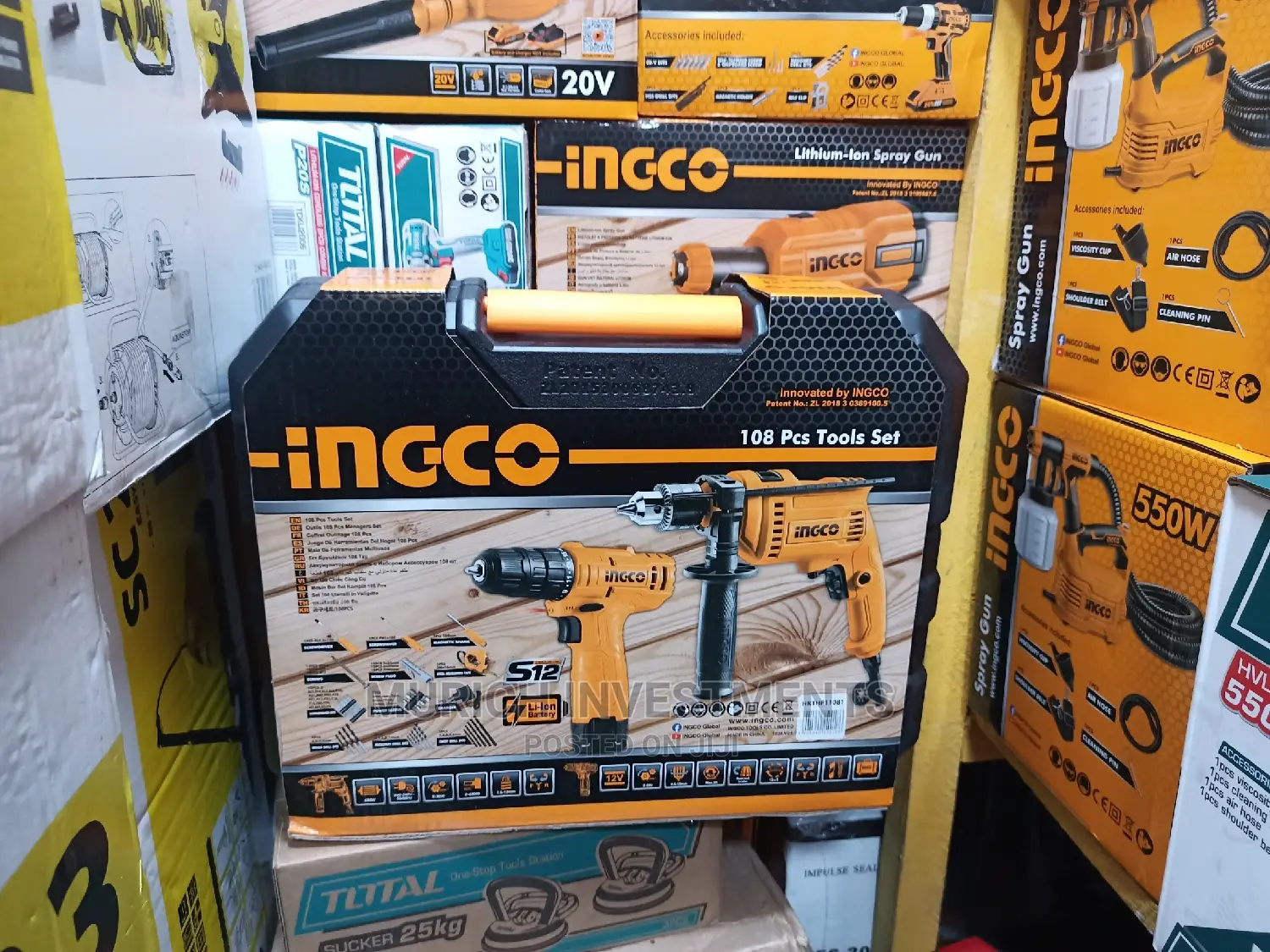 12v Cordless Drill With 13mm Drill Tool Set