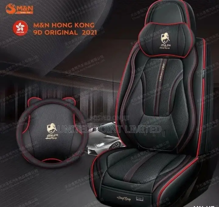 Executive M N Leather Seat Cover Black