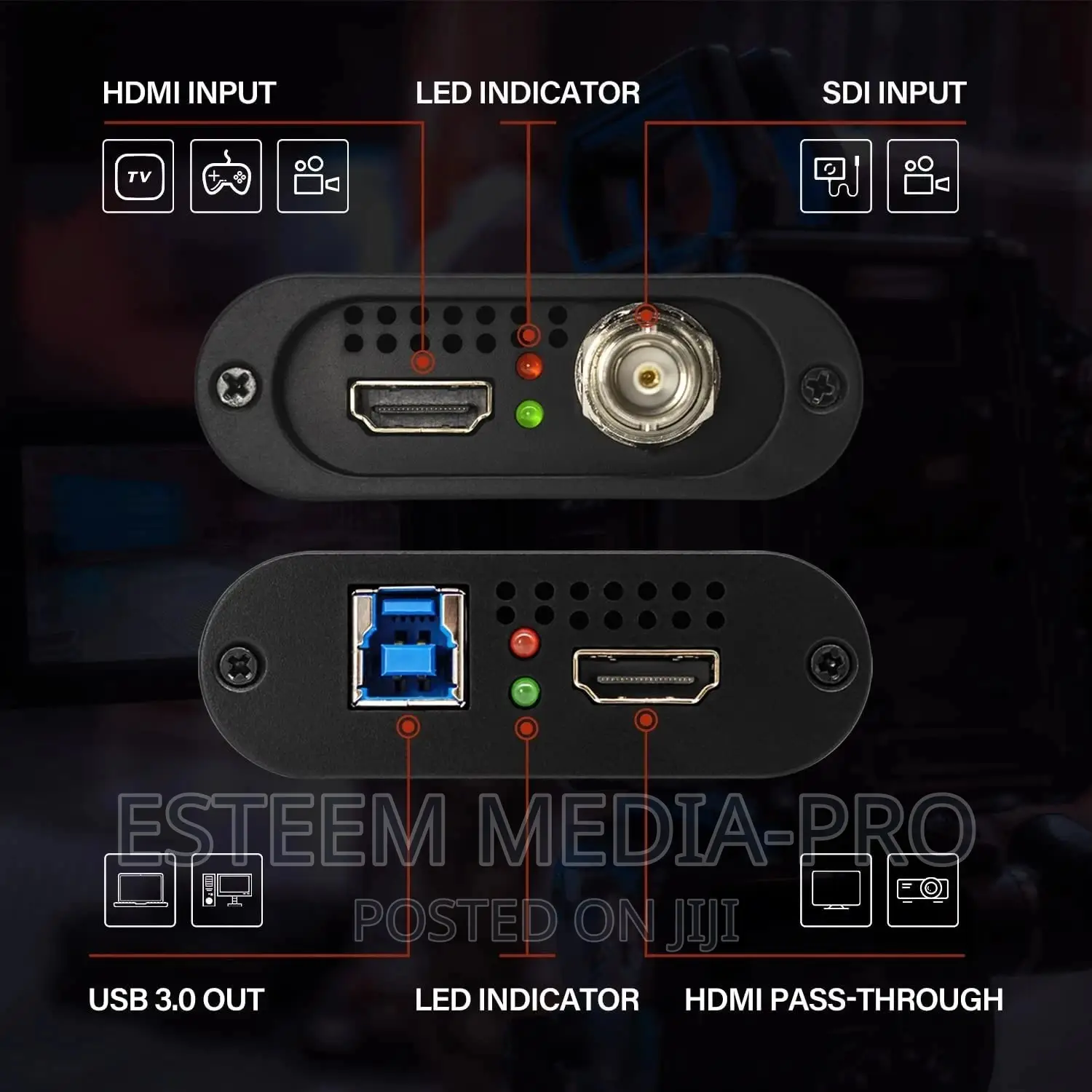 Sdi/Hdmi Uc3200hs Unisheen Inputs Hdmi/Usb 3.0 Capture Card