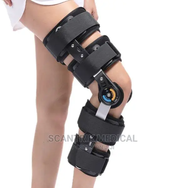 Portable ROM Knee Brace Post Op Hinged Leg