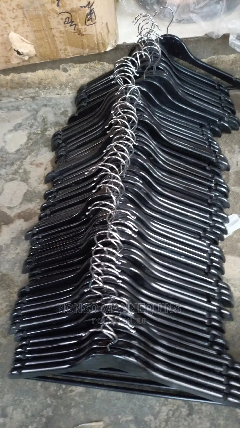 Black Wooden Clothes Hangers Pack
