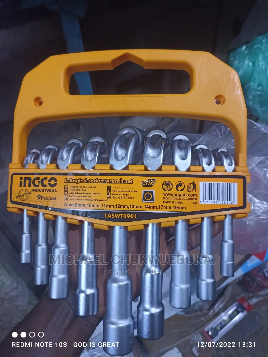 Ingco L Angled Socket Wrench Set