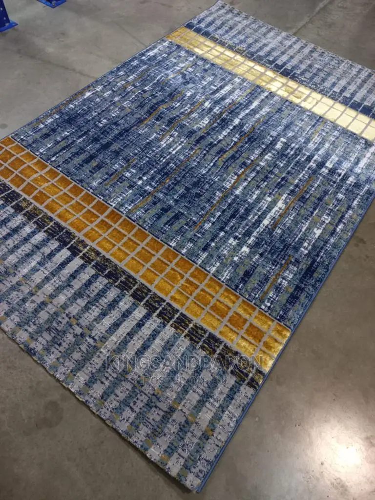 4x6fts Blue and Gold Turkey Center Rug