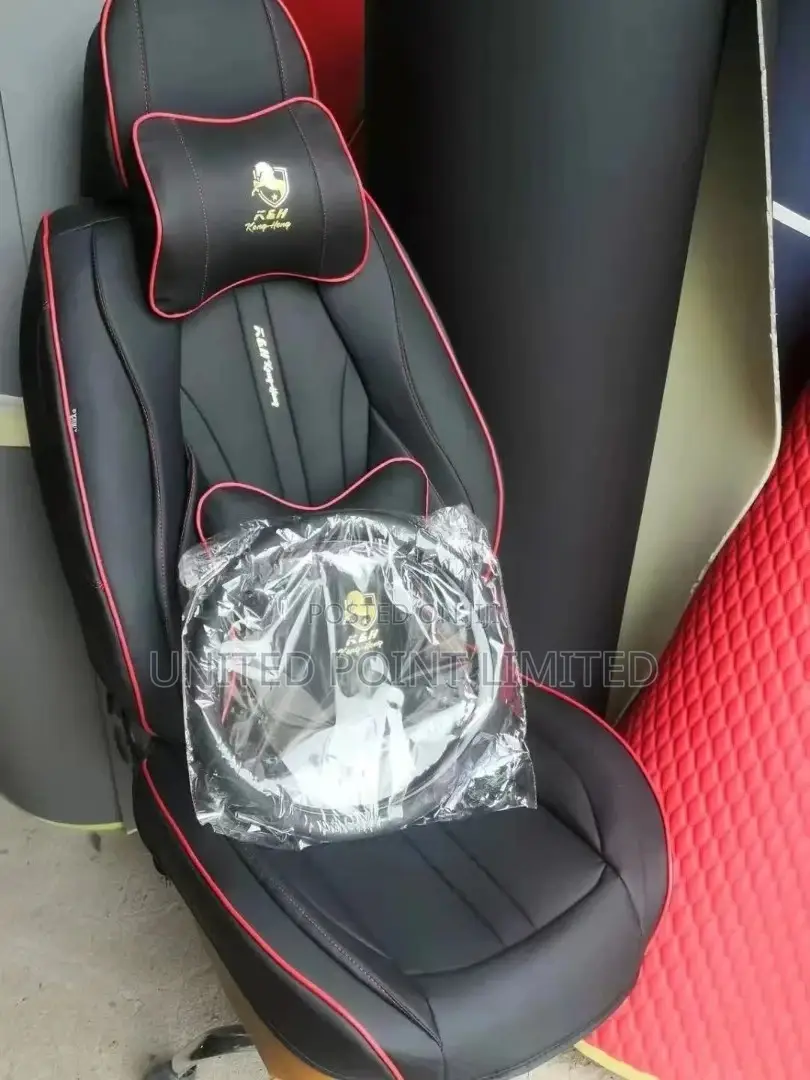 Executive M N Leather Seat Cover Black
