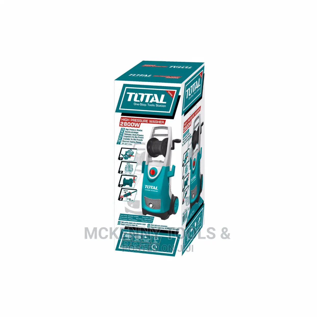Total Pressure Washer 2800 Watts 180 Bar Commercial