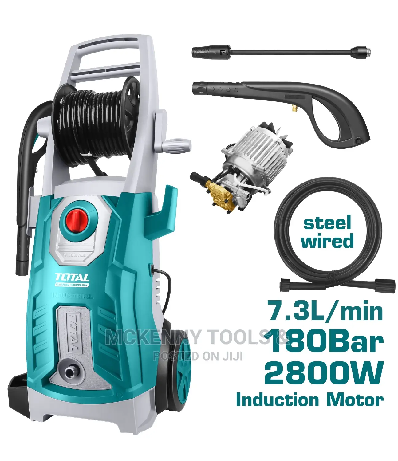Total Pressure Washer 2800 Watts 180 Bar Commercial
