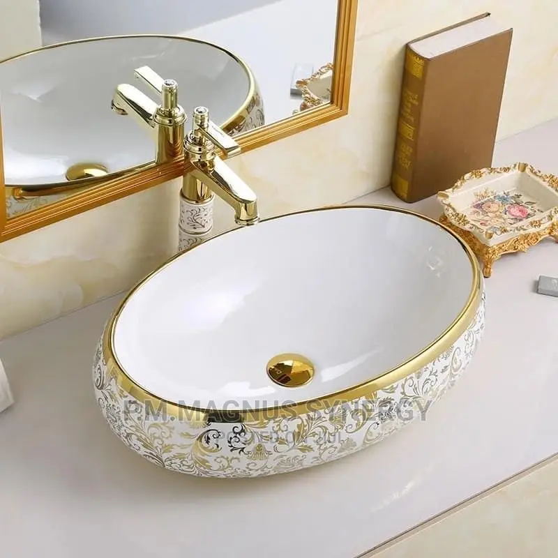 England Standard Gold White Wash Hand Basin