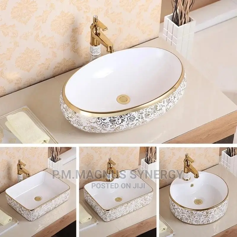 England Standard Gold White Wash Hand Basin