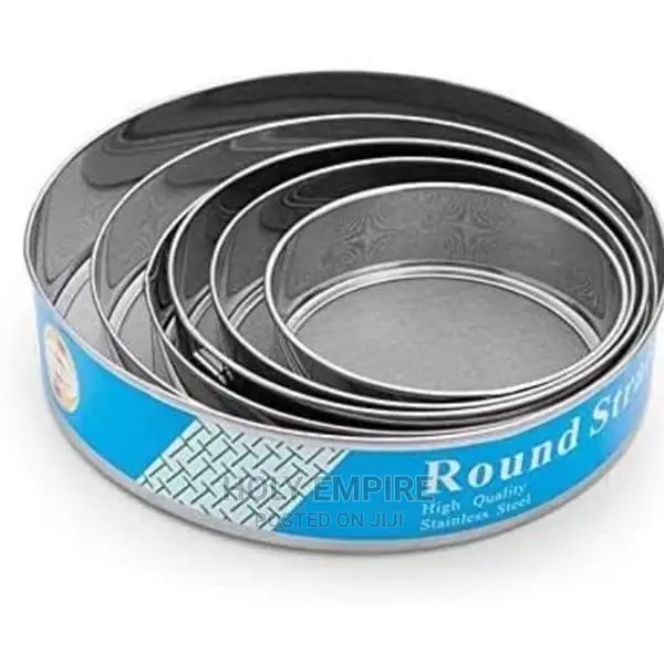 Flour Sieve Set Round Shape Wheat Flour Filter Strainer 6pcs