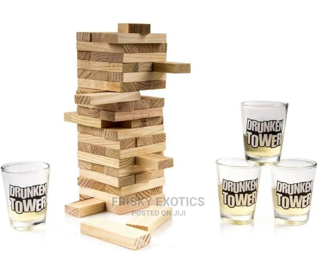 Drunken Tower Jenga Adult Drinking Party Games