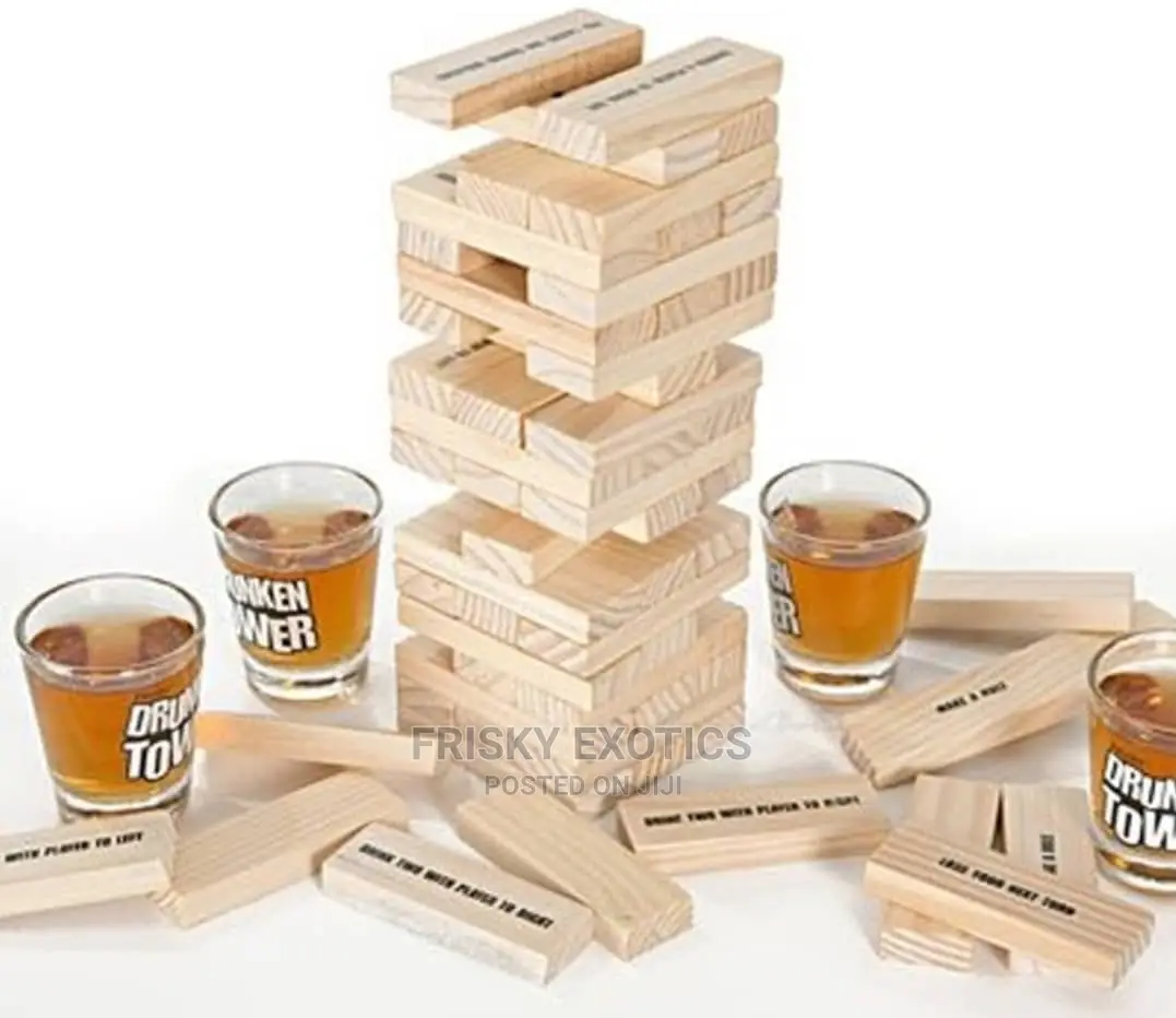 Drunken Tower Jenga Adult Drinking Party Games