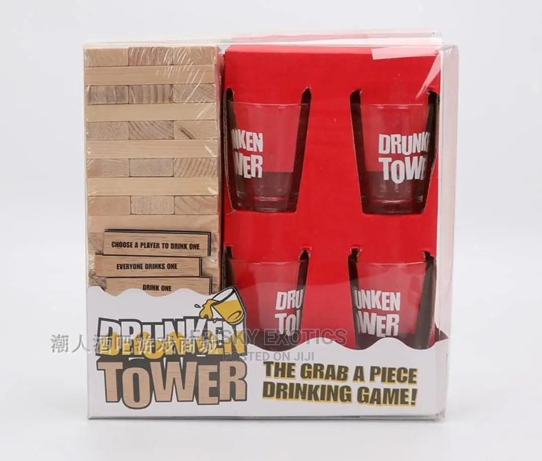 Drunken Tower Jenga Adult Drinking Party Games