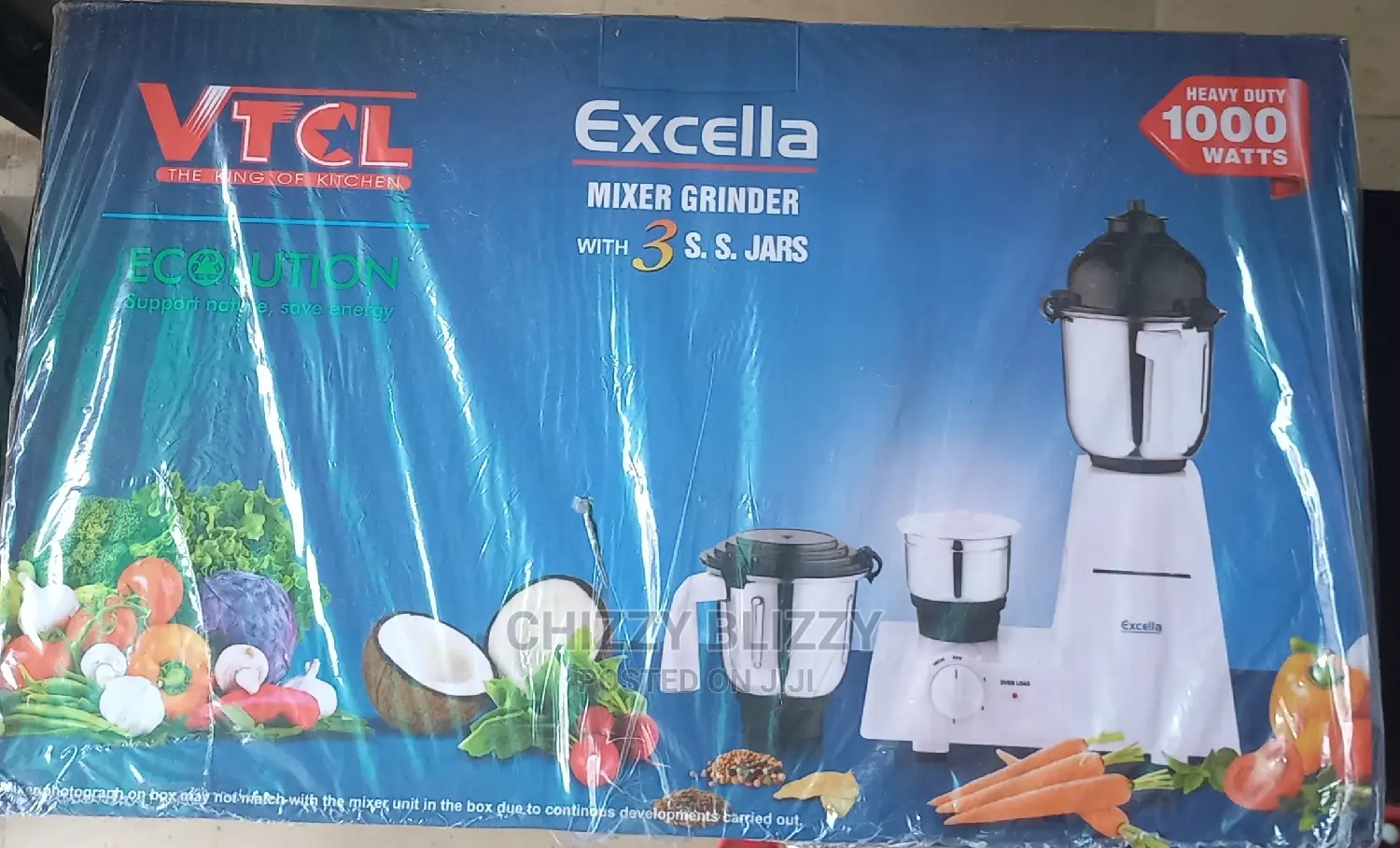 VTCL Blender Grinder - Heavy Duty 1000 Watts