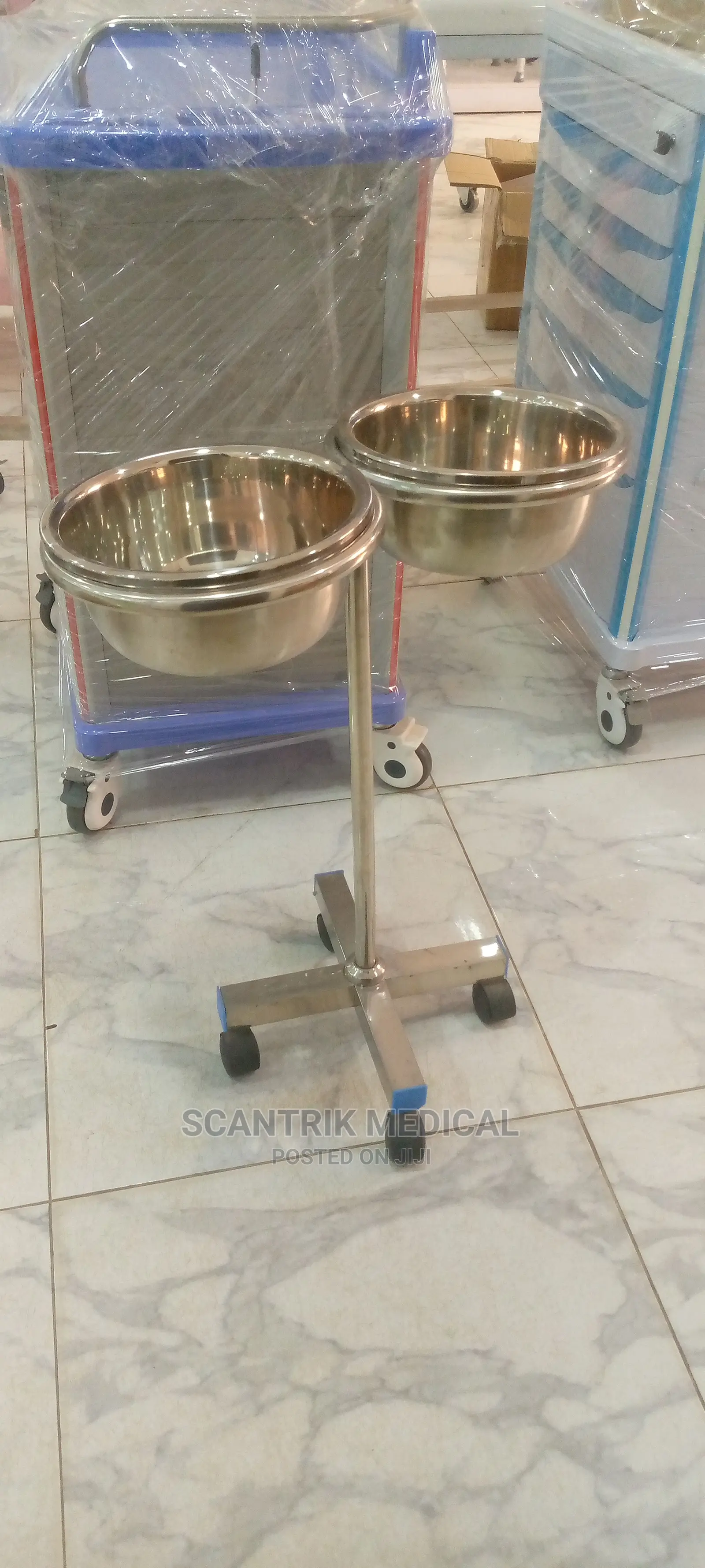 Double Side Hospital Basin Stand