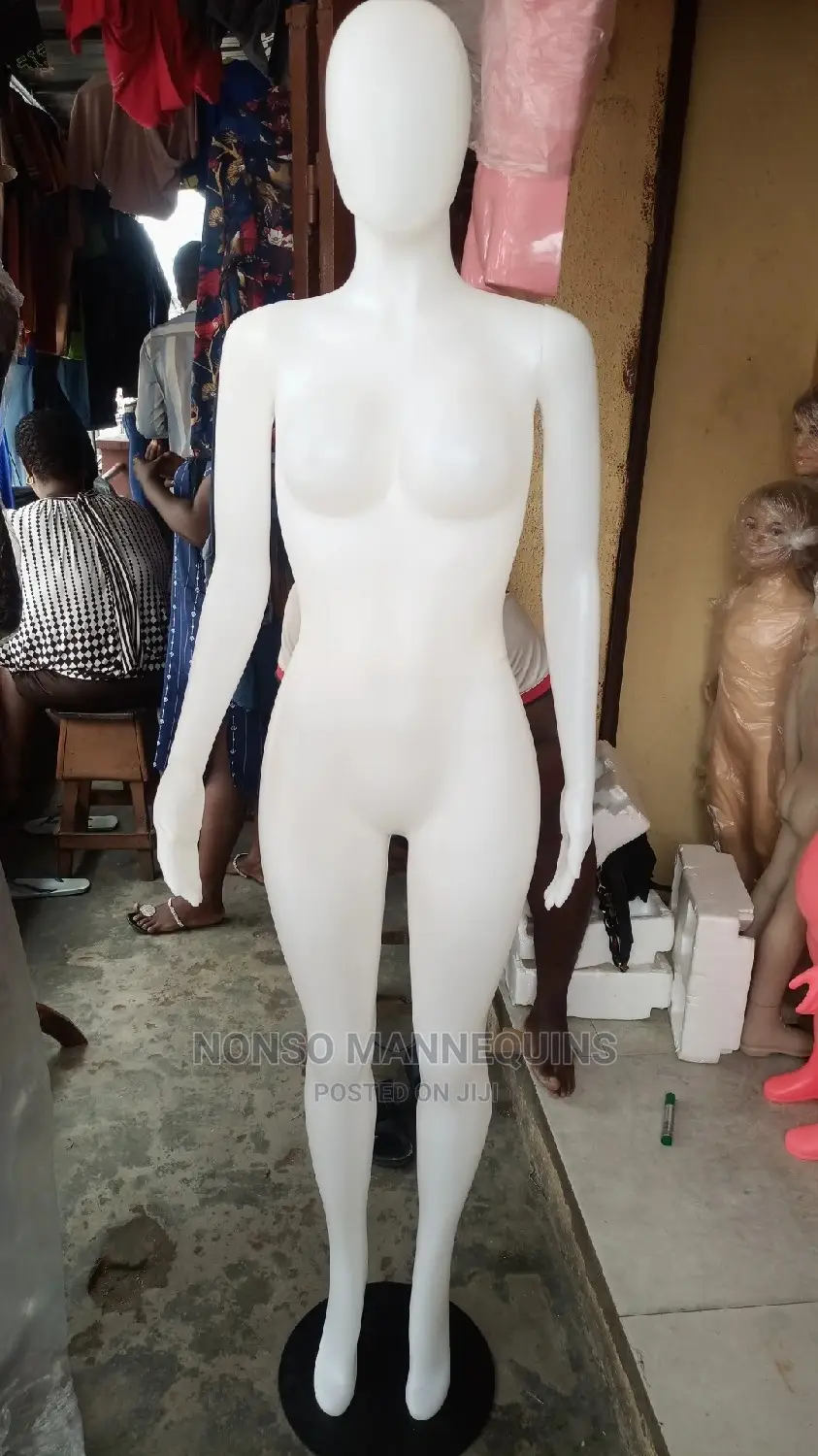 Size 10 Plastic Female Detachable Waist Faceless Mannequin
