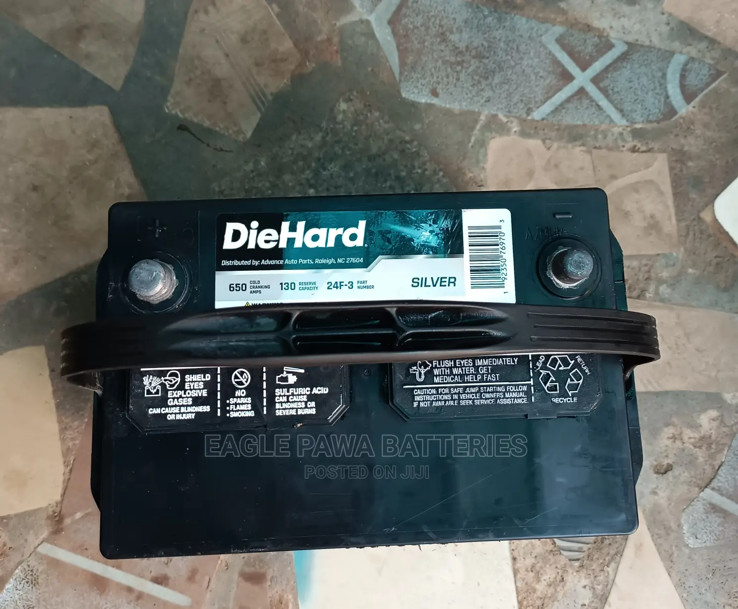 Neatly Used Diehard 12V 75ah Battery.
