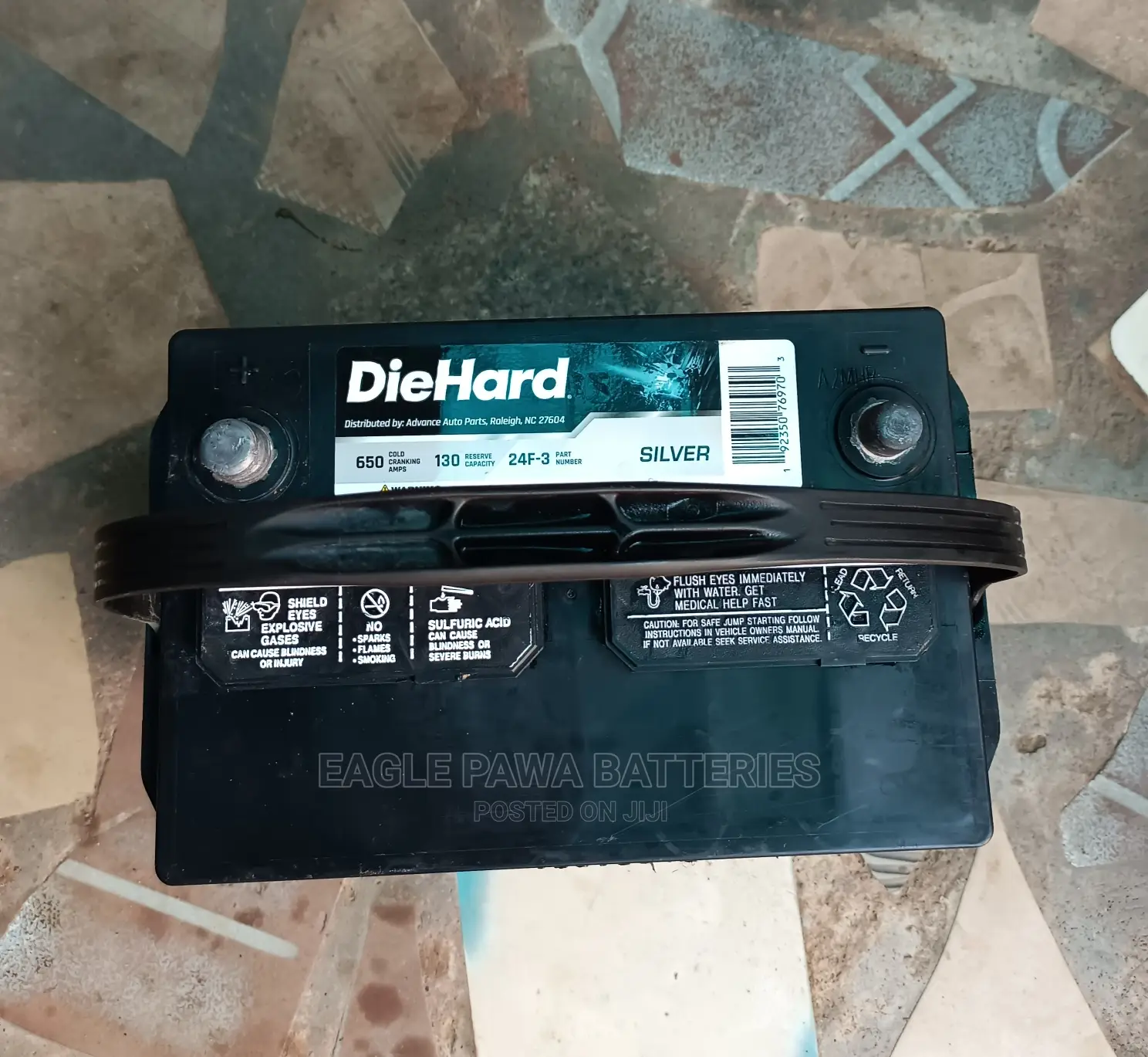 Neatly Used Diehard 12V 75ah Battery.