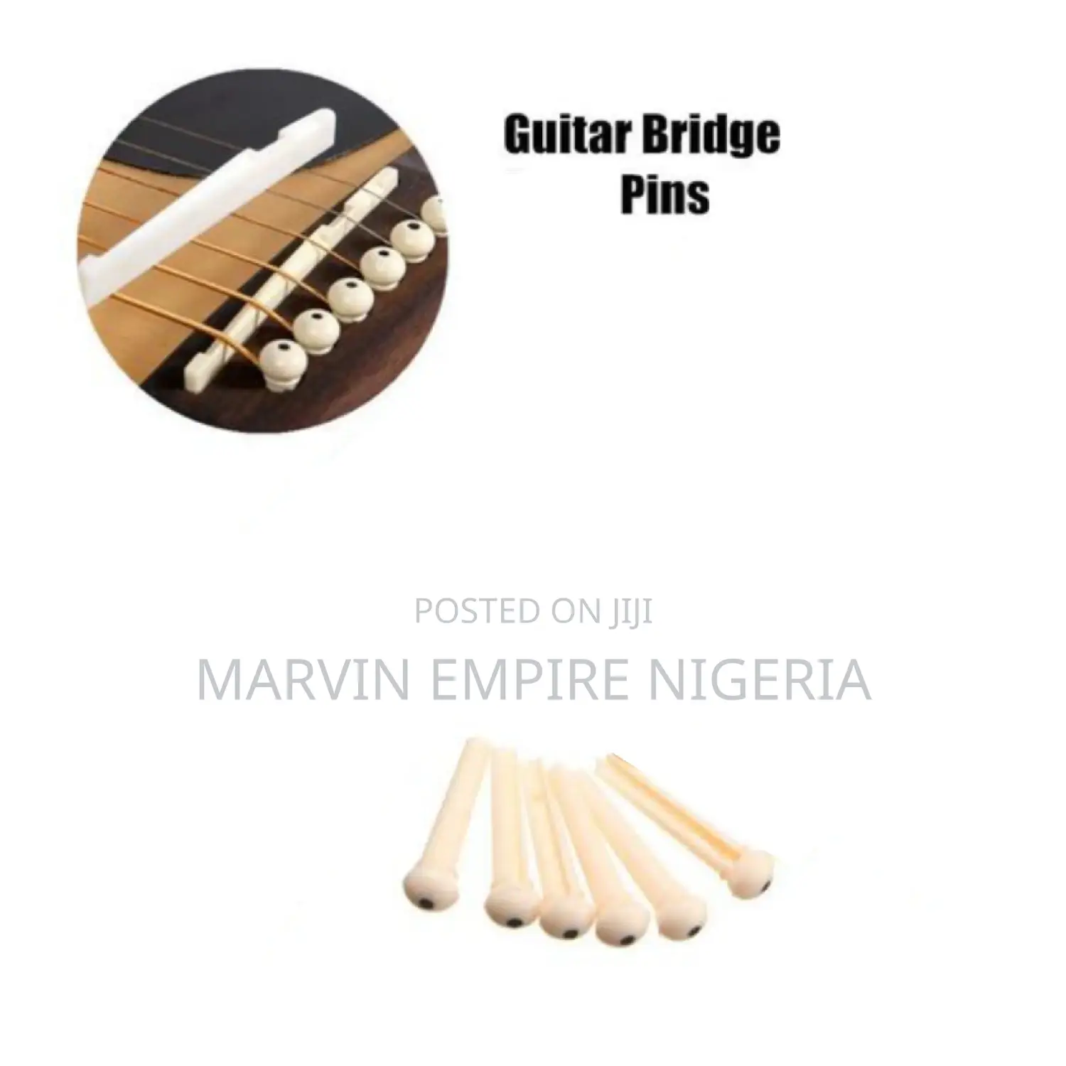 18pcs of Acoustic Guitar Bridge Pins 3 Sets of 6