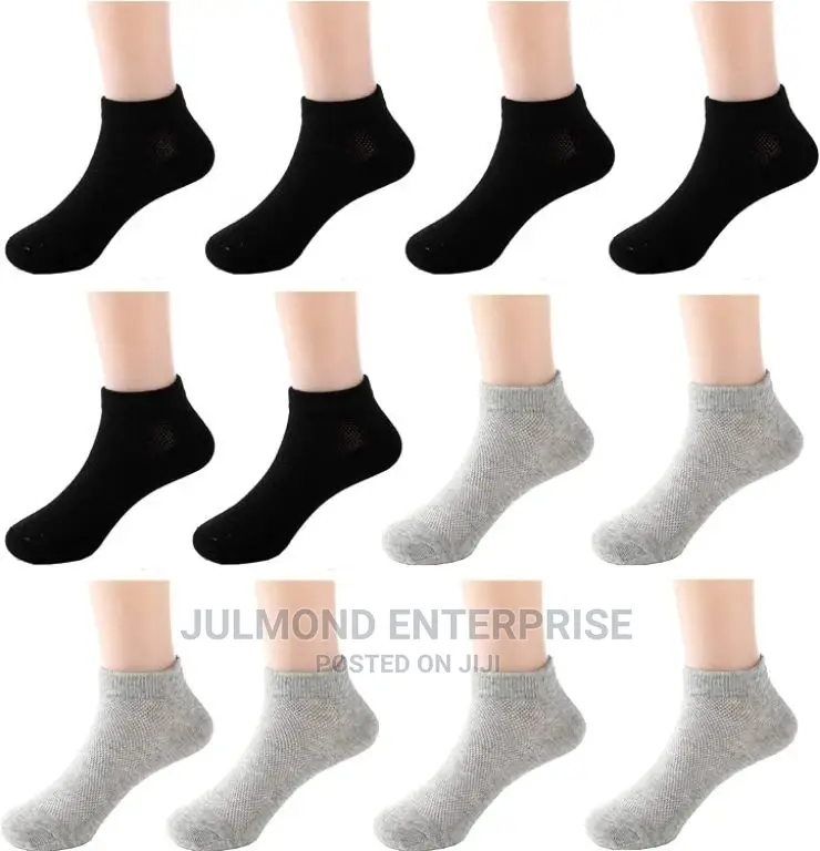 12 Pcs No Show Adult Socks