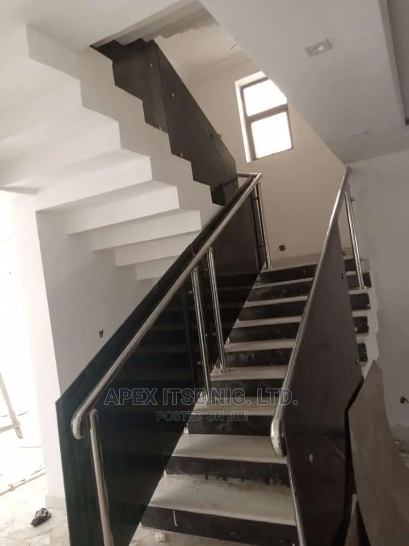 Grey Glass Staircase